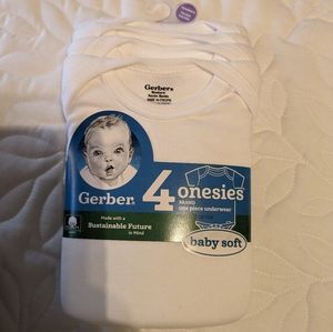 4 pack Gerber onesies